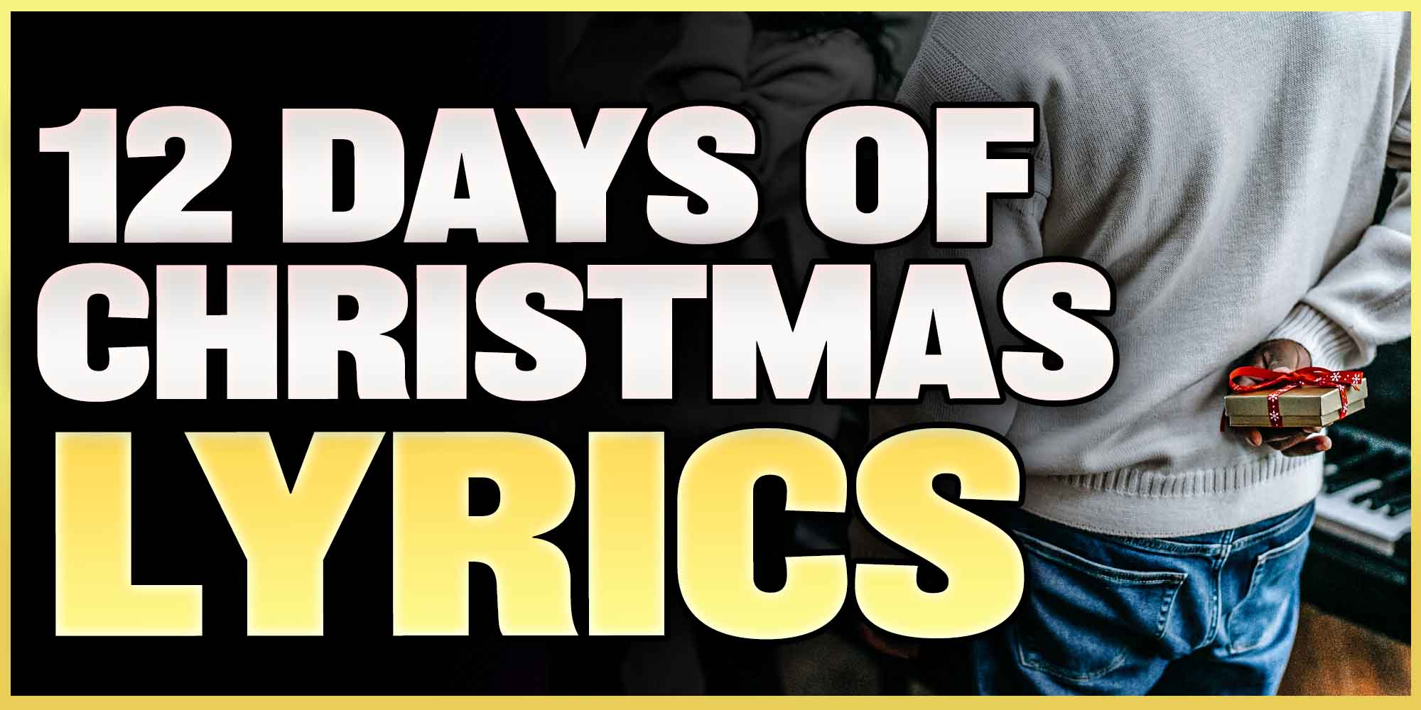 12 Day of Christmas Lyrics as Tree Decorations